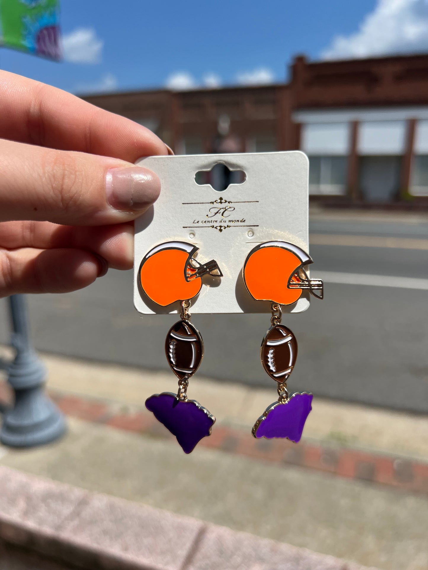 Clemson Football Earrings