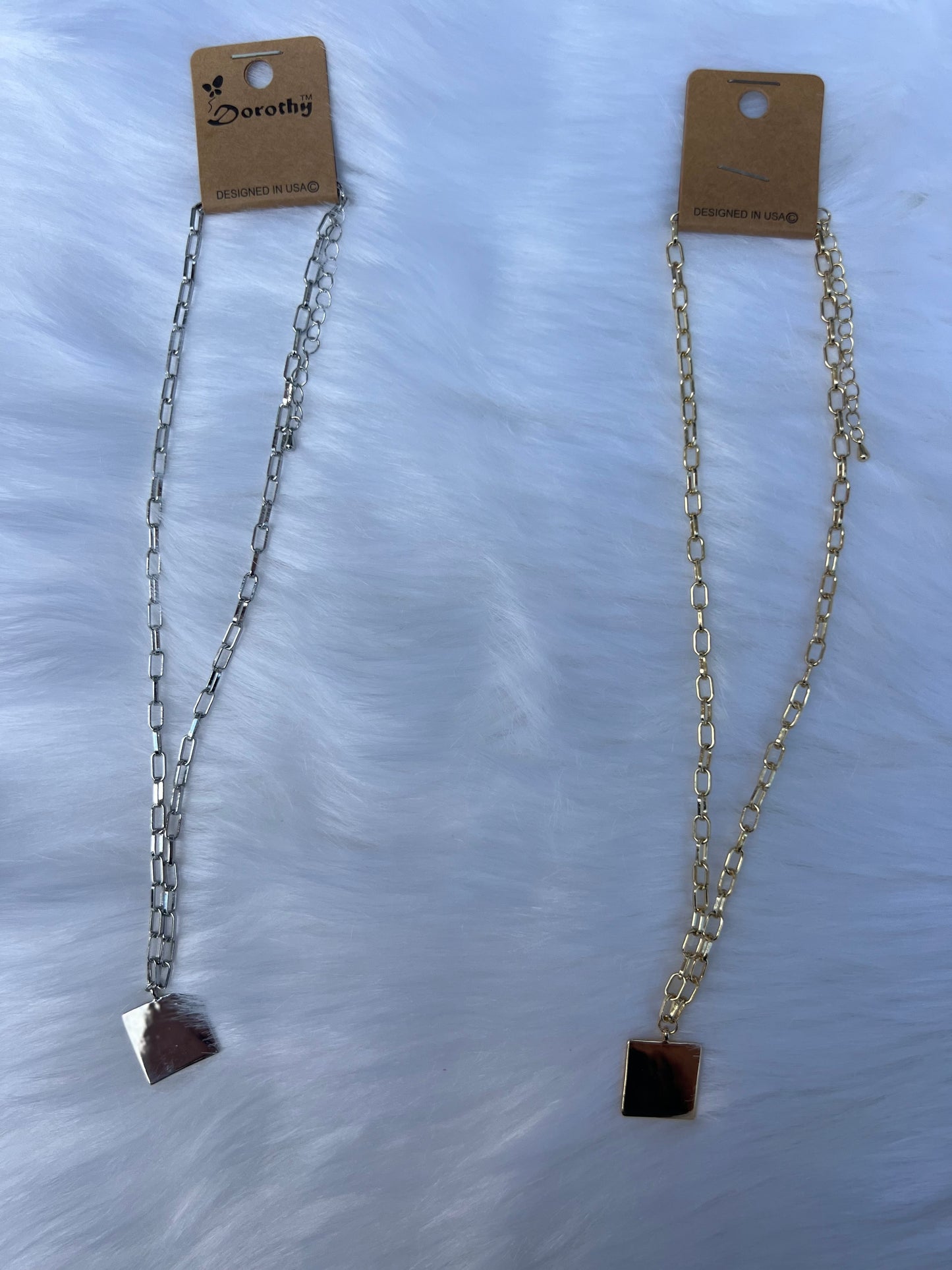 Square Chain Necklace