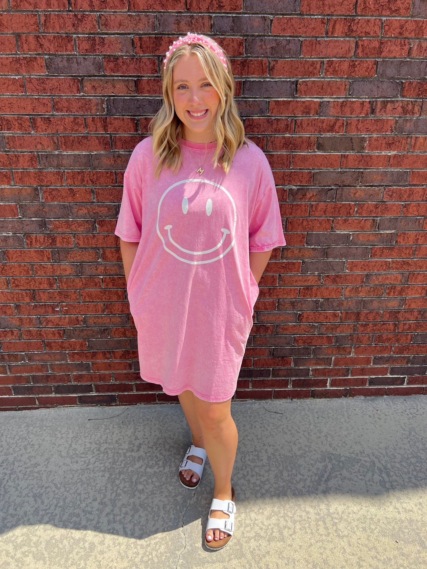 Smiley Face T-shirt Dress