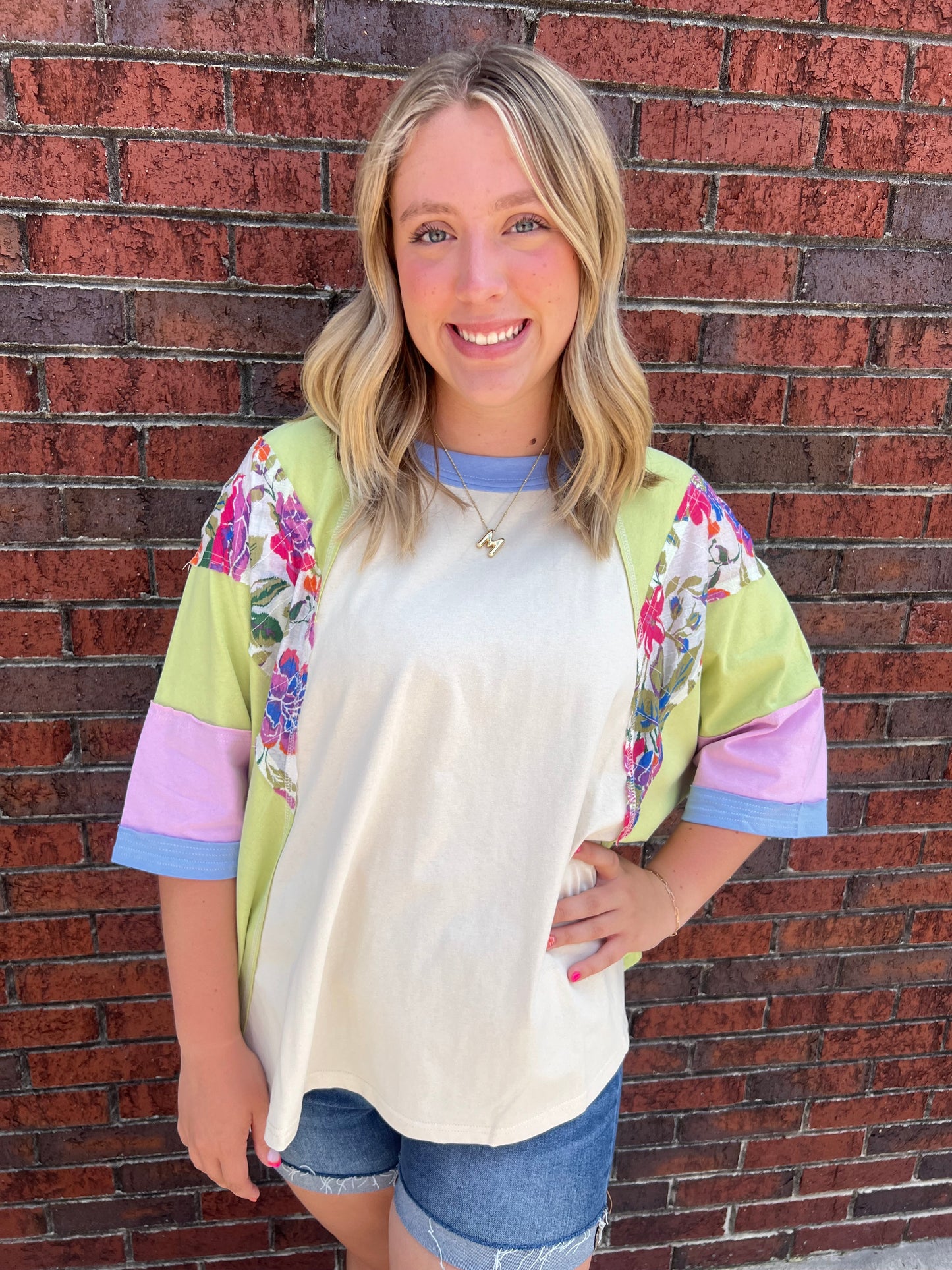Floral Half Sleeve Top