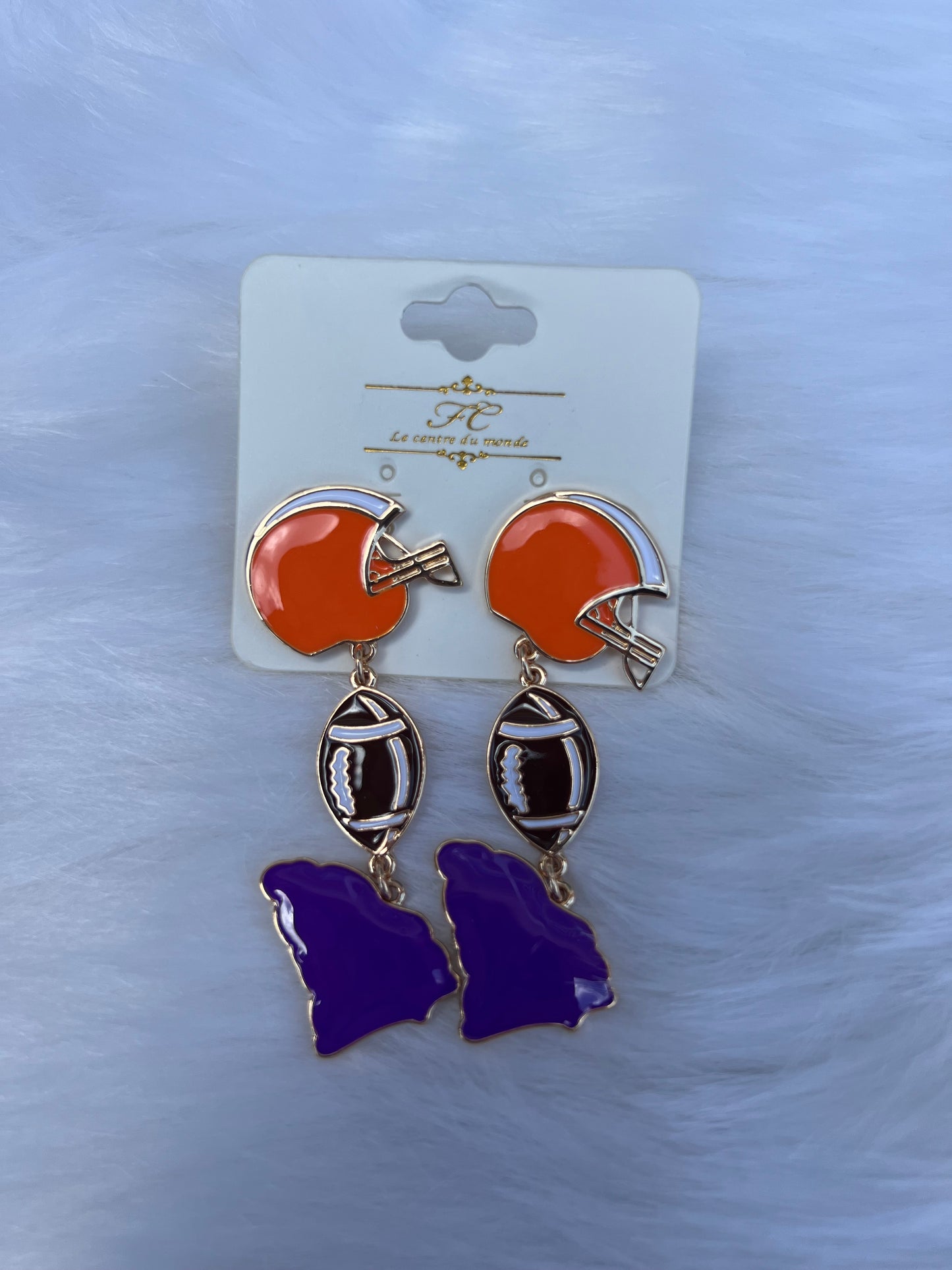 Clemson Football Earrings