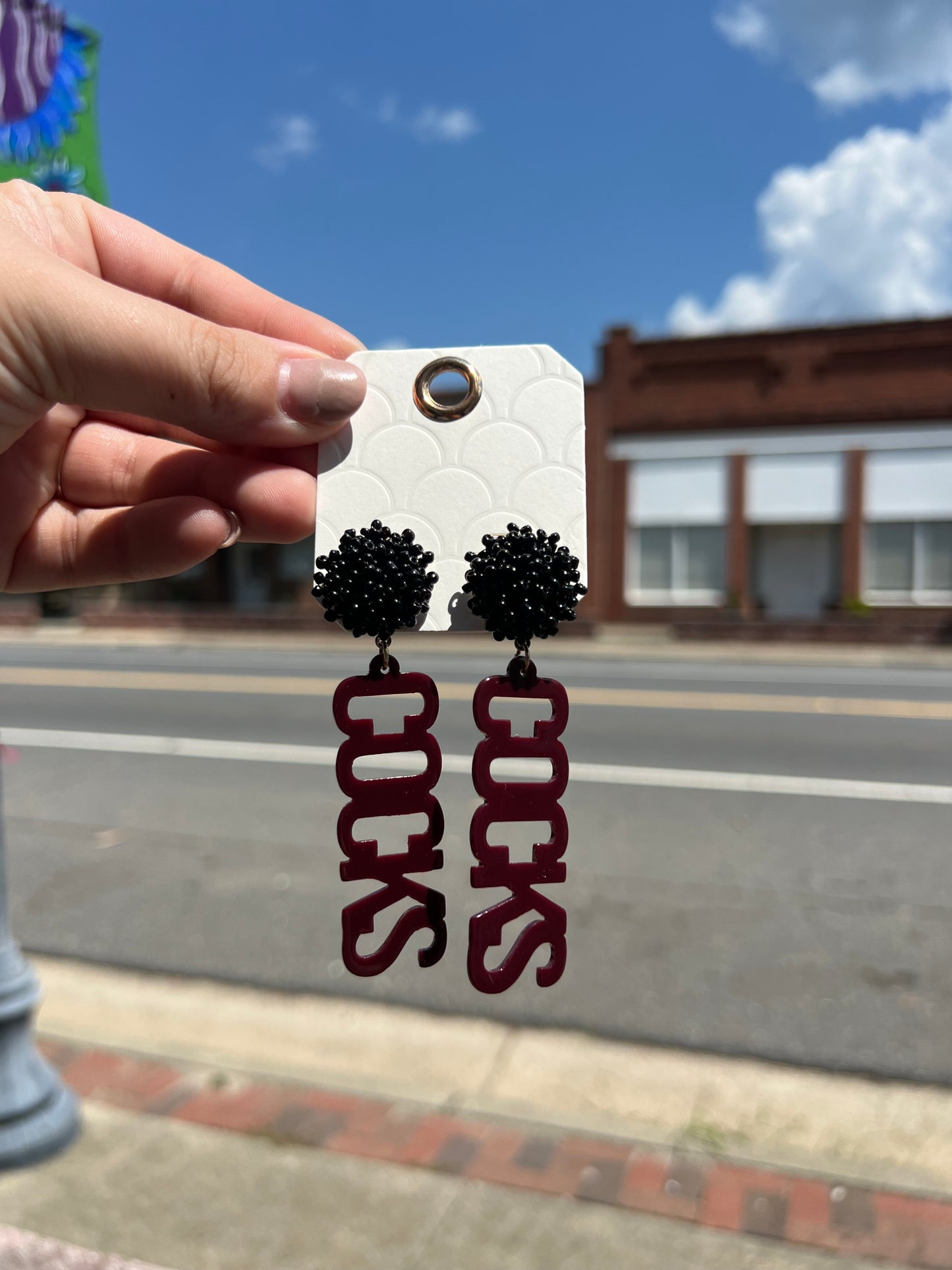 Go Cocks Earrings