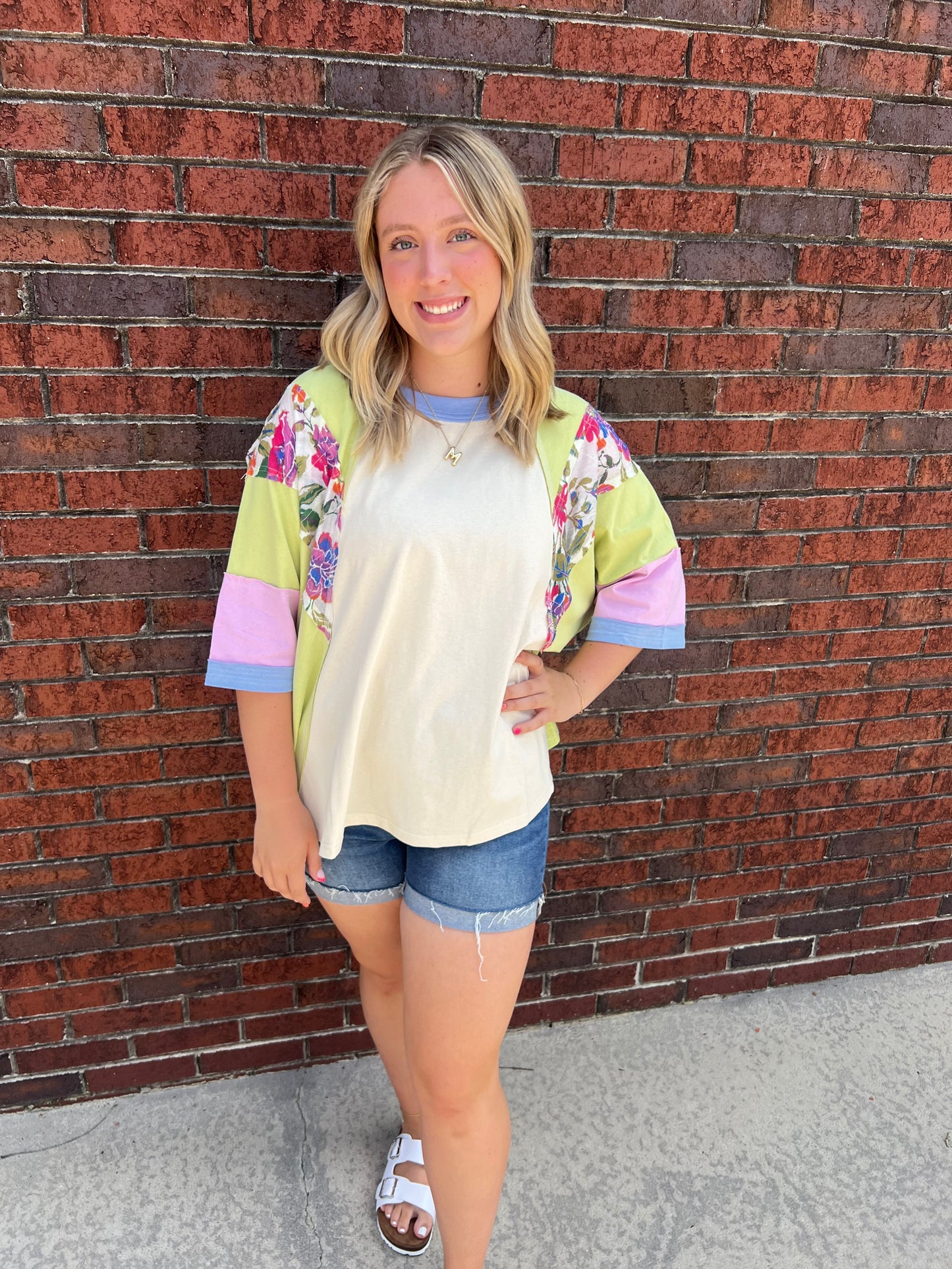 Floral Half Sleeve Top