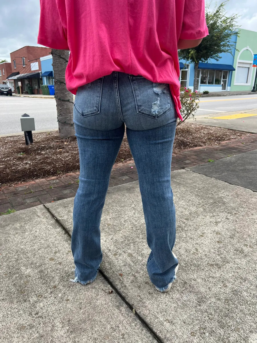 Judy Blue Distressed Straight Leg