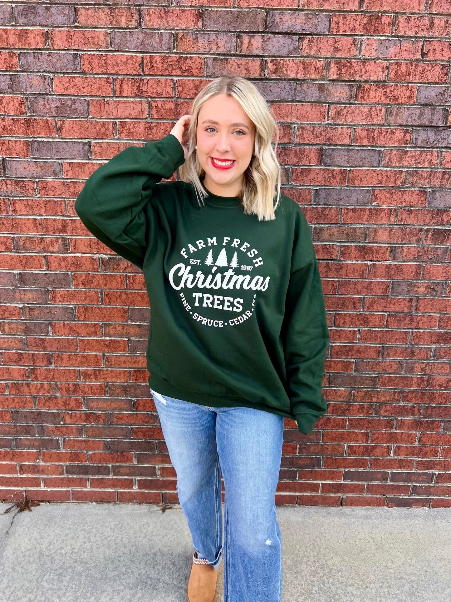 Farm Fresh Christmas Trees Sweatshirt