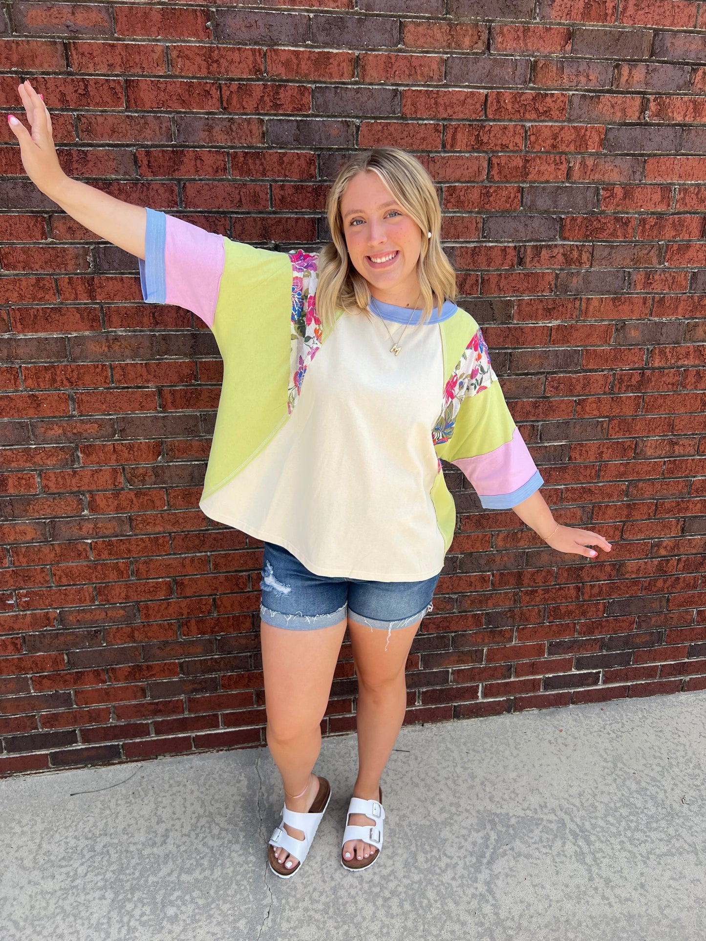 Floral Half Sleeve Top