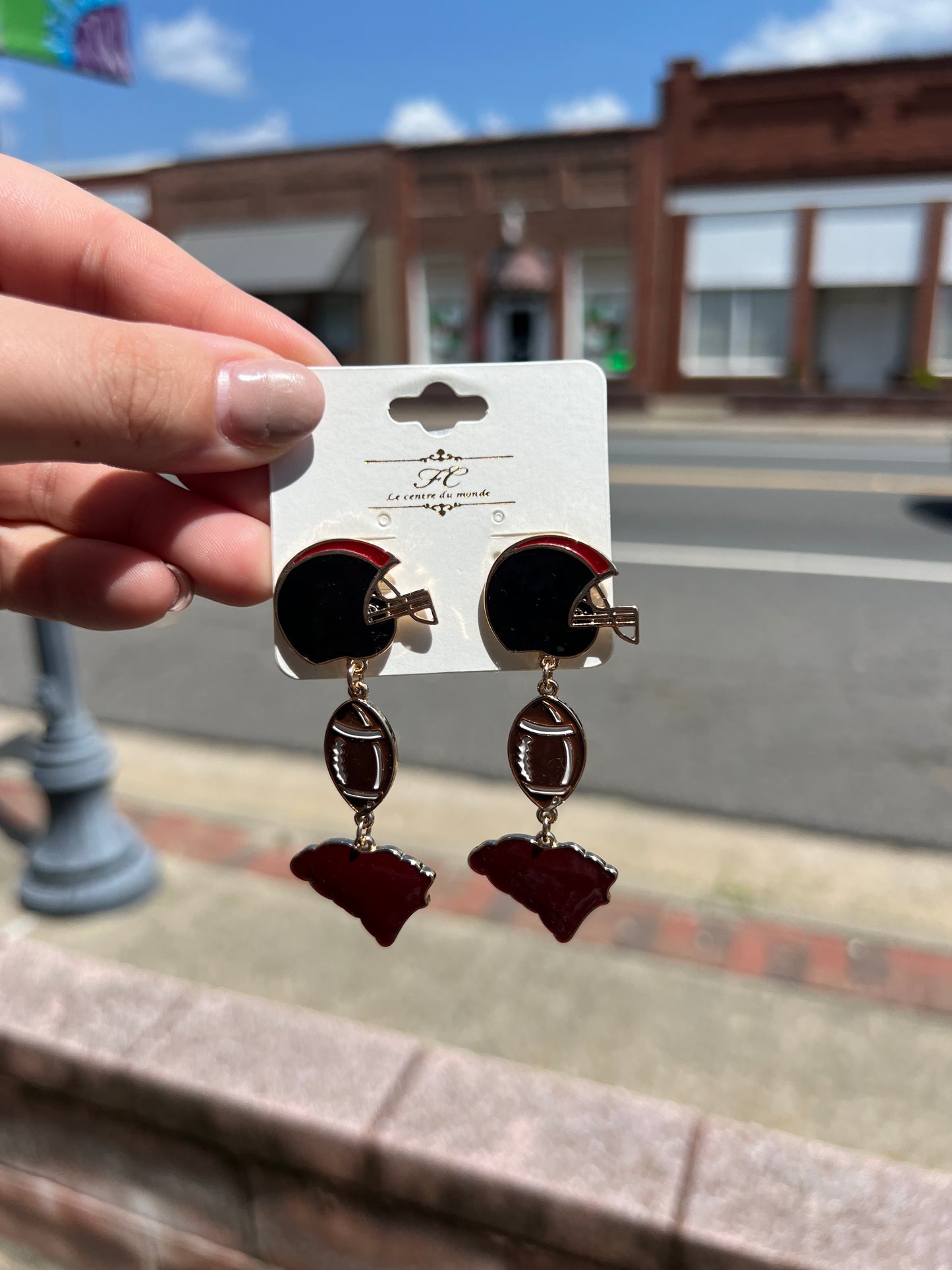 Carolina Football Earrings