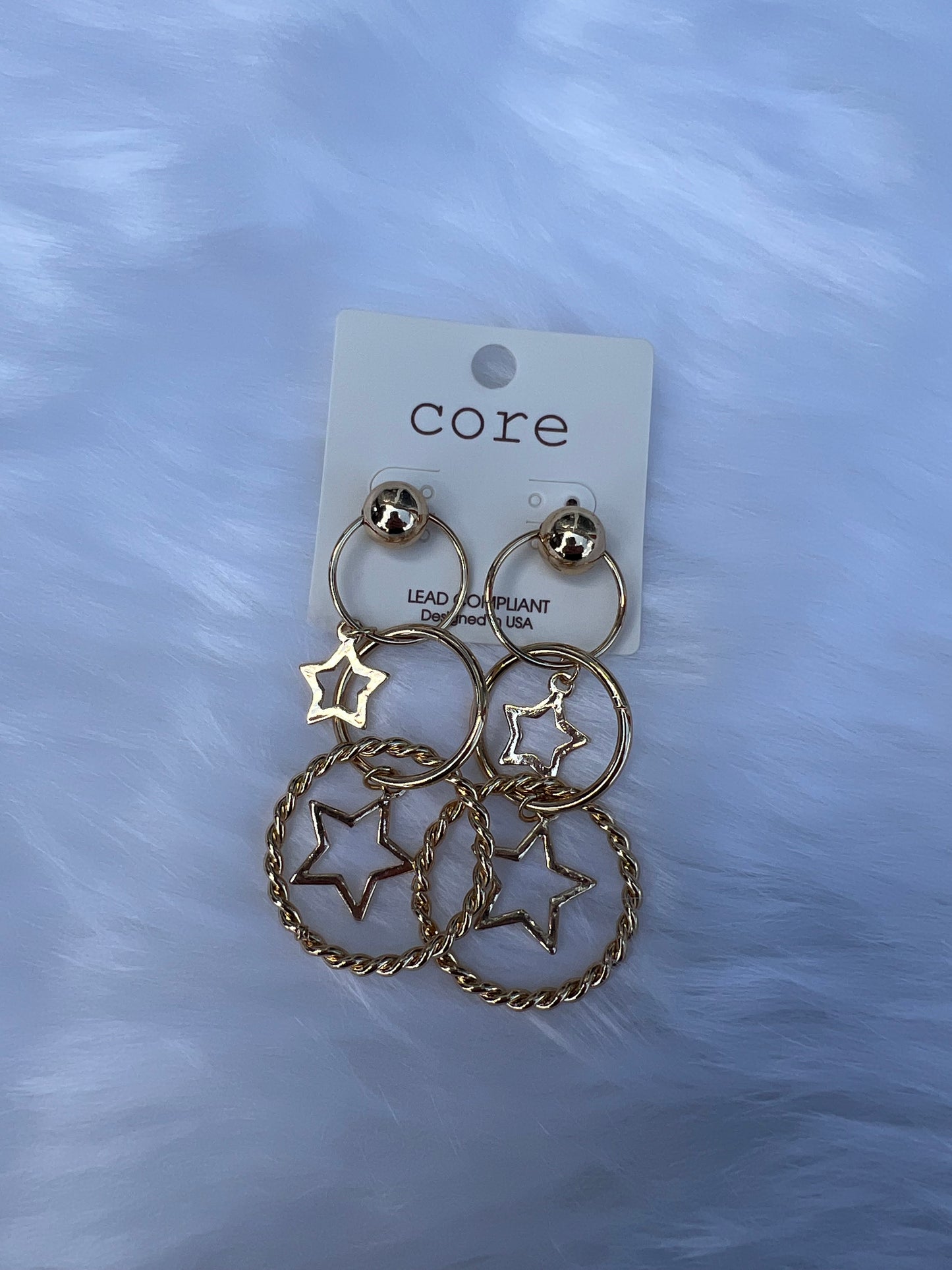 Dangle Star Earrings