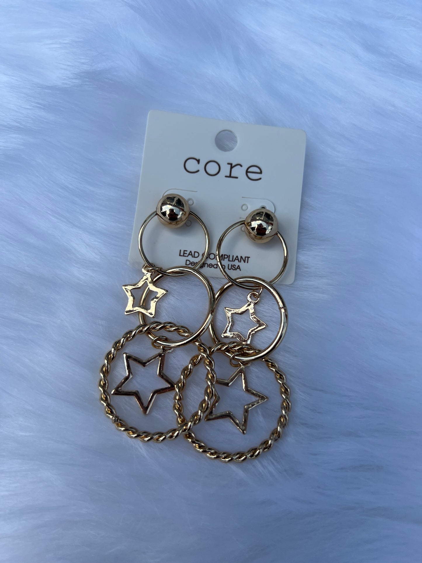 Dangle Star Earrings