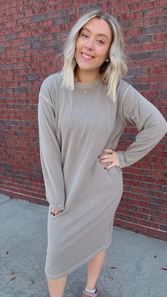 Keep Me Cozy Sweatshirt Dress