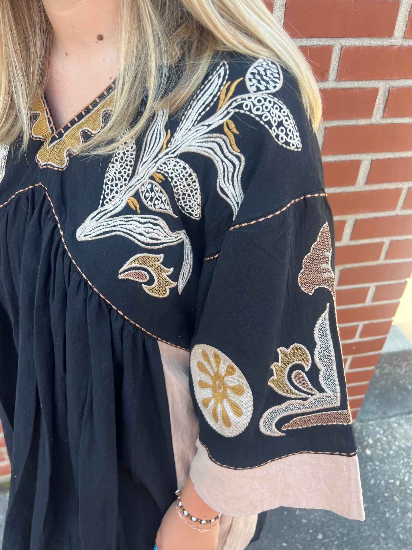 Midnight Embroidered Dress